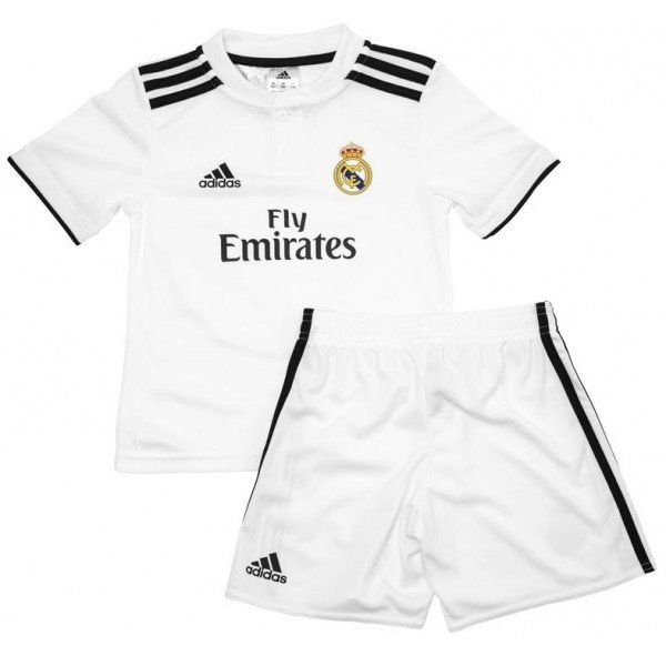 Kit infantil oficial Adidas Real Madrid 2018 2019 I jogador